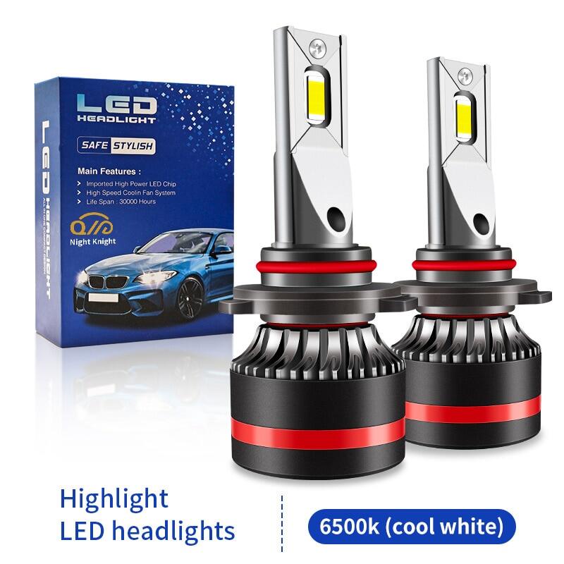 Đèn Pha LED H4 H7 H11 HB3  HB4  HB4  Siêu Sáng 22000LM 6500K Cho Xe Hơi