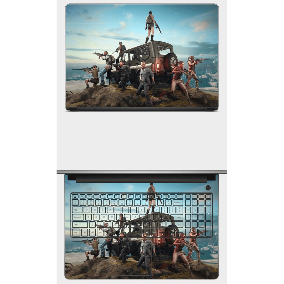 Skin dán Laptop in hình GAME PUBG. Full các dòng máy: Asus, Acer, Dell, HP,... In theo yêu cầu