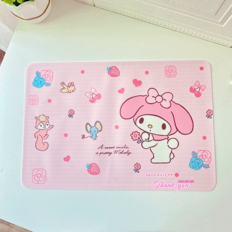 Tấm lót trải bàn ăn chống thấm nước Hello Kitty - Doremon Doraemon