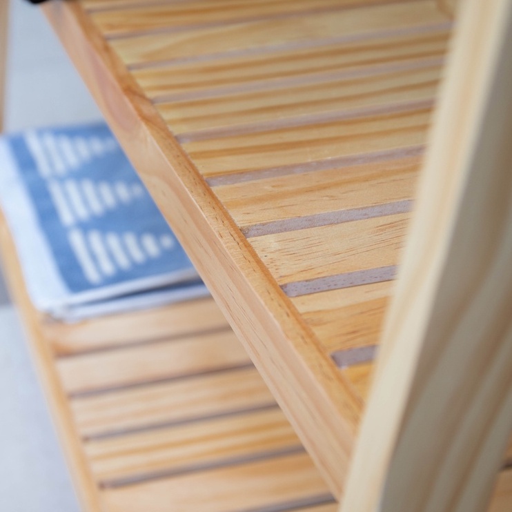 Giá treo quần áo 3 tầng gỗ lắp ráp đa năng A hanger mushroom thương hiệu MW FURNITURE - Nội thất căn hộ