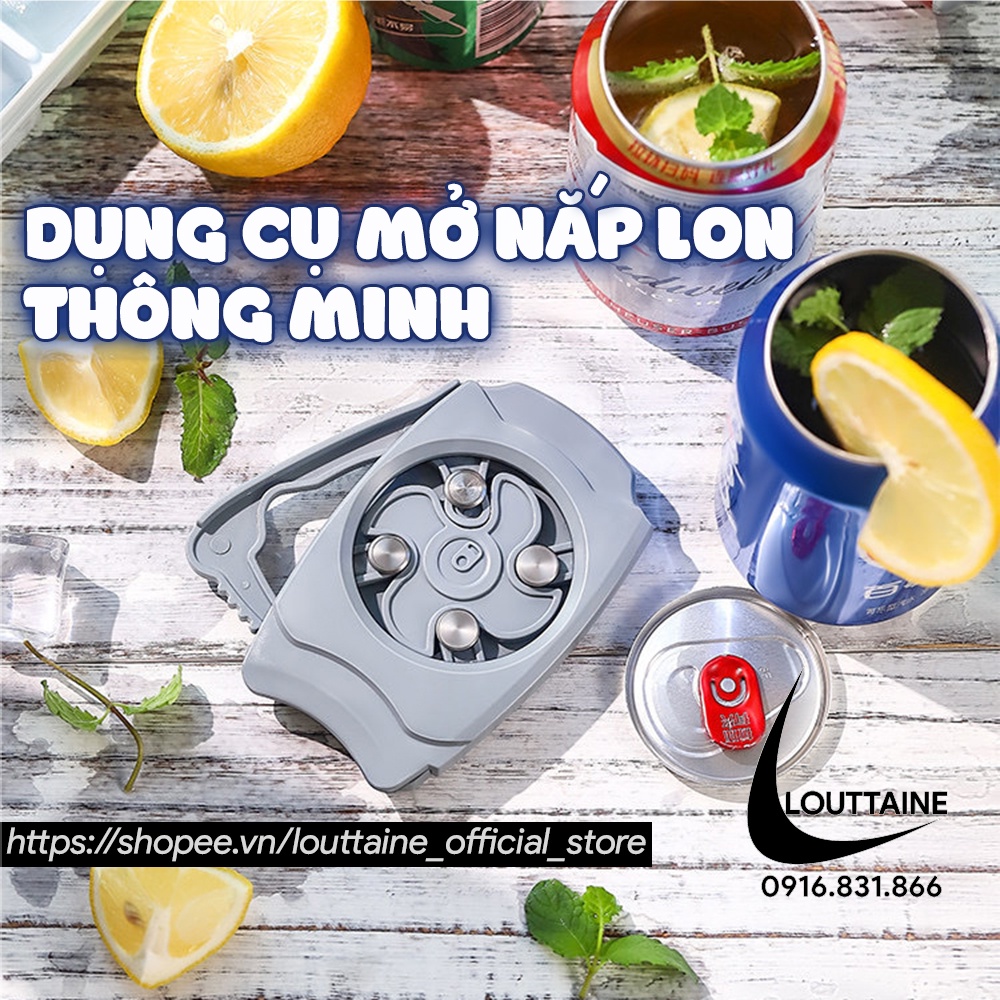 Dụng cụ mở nắp lon bia khui cắt nắp lon nước ngọt đồ hộp đa năng thông minh chuyên dụng