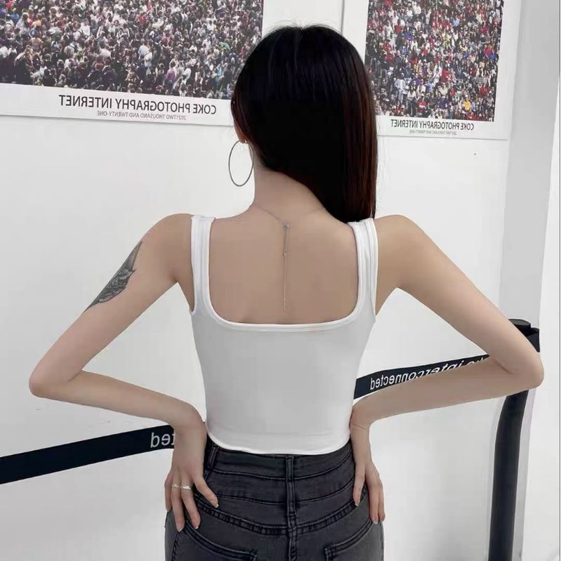 Áo Bra Cotton Cổ Vuông Dáng Lừng Basic 1809