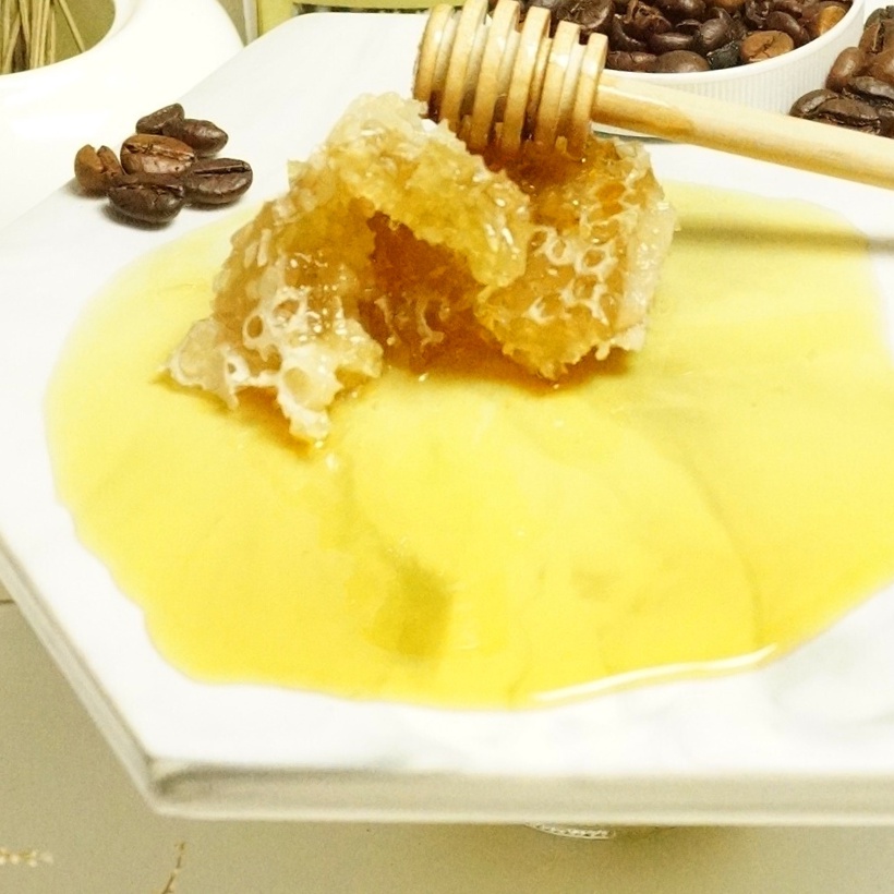 [Gift] Mật ong nguyên chất GUfoods - Mật ong thật, 100% nguyên chất, Tốt cho sức khỏe - 500ml, Mật hoa cà phê