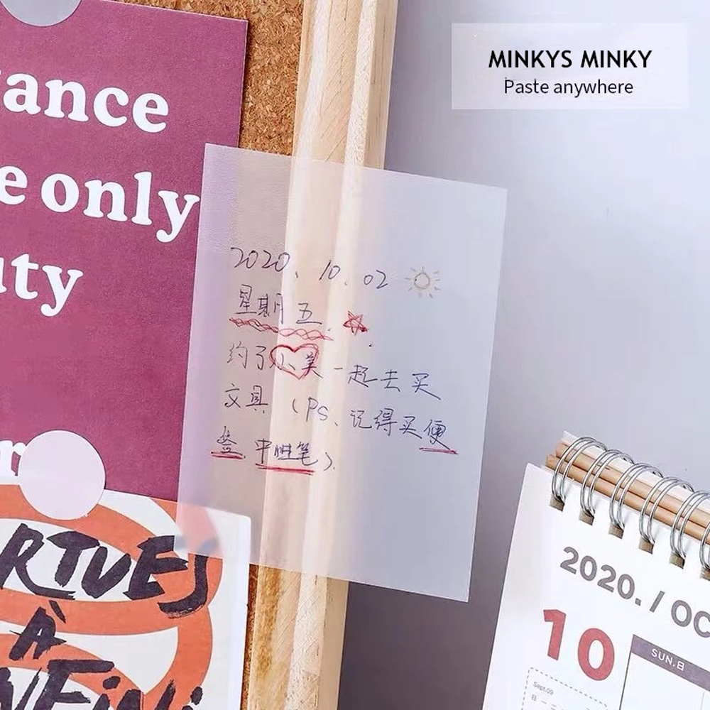 Set 50 giấy dán ghi chú kiểu trong suốt tiện lợi đa năng