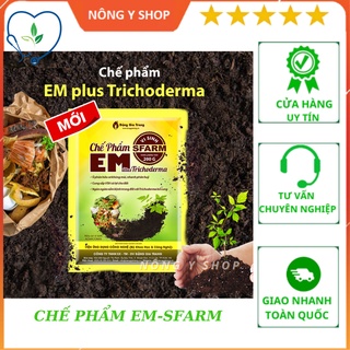 Chế phẩm EM Plus Trichoderma Sfarm - Gói 200gram - Men vi sinh khử mùi hôi phân cá, ủ đậu tương, rác thải