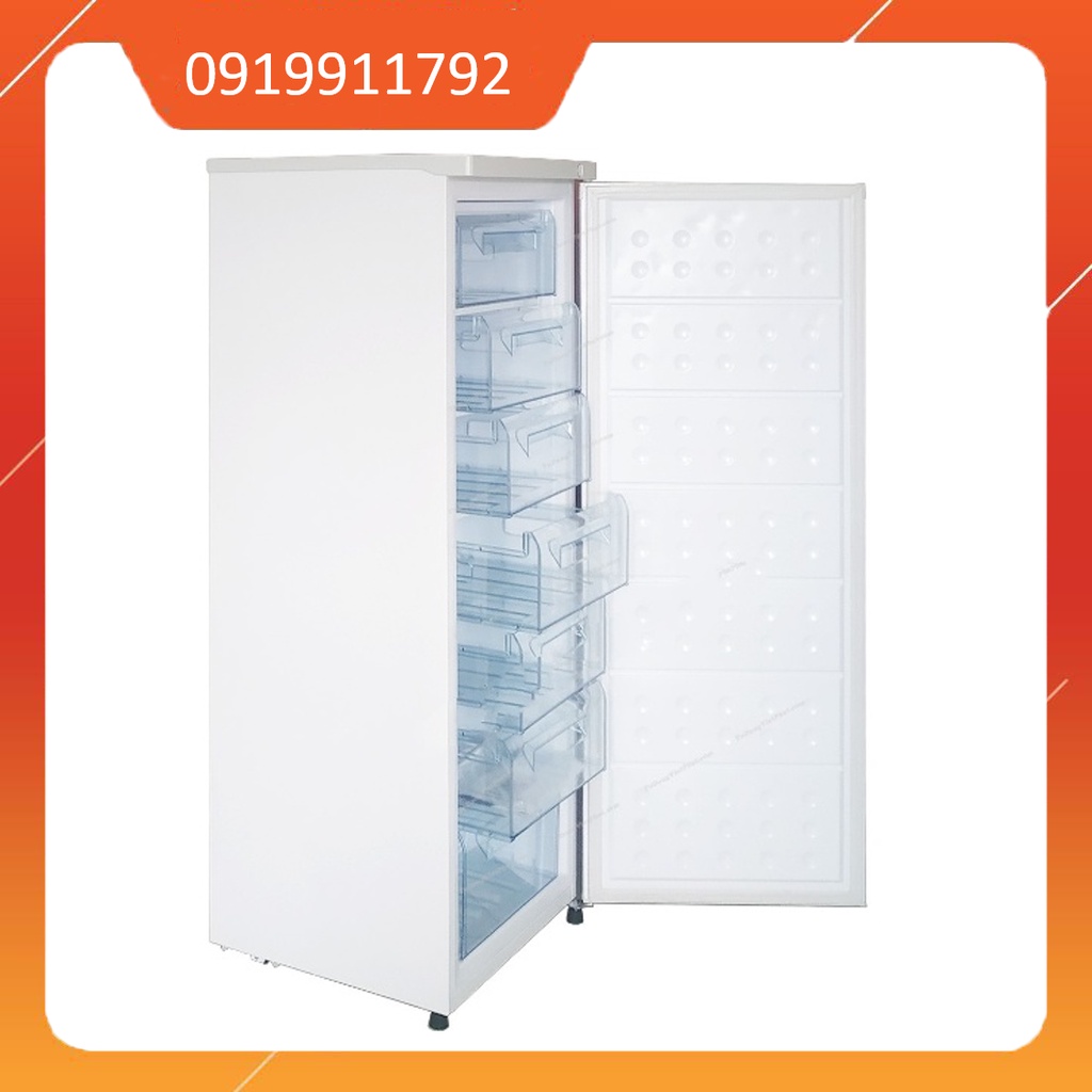 (Freeship HN) Tủ đông đứng Hòa Phát 208 lít 7 ngăn HUF 450SR1