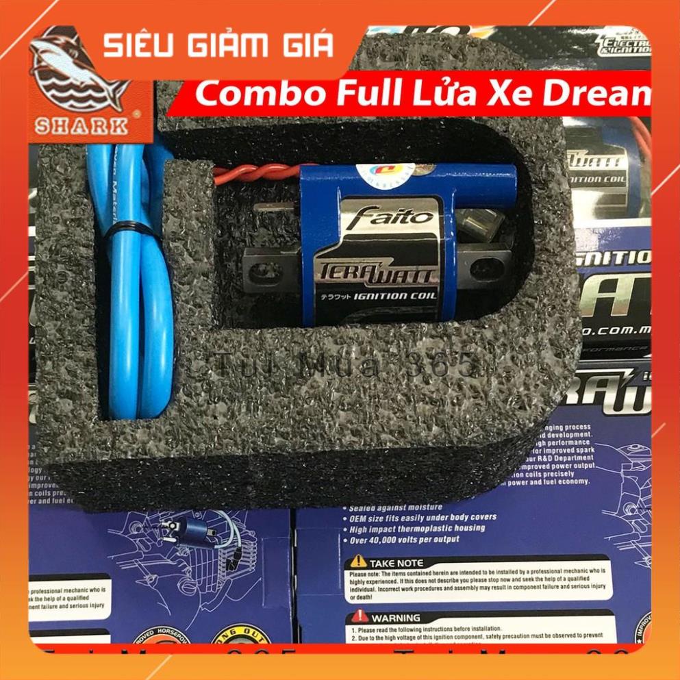 Combo IC Shark và Mobin Sườn Faito, Bugi Denso IUF 22 Độ Lửa Mạnh Dream, Wave 100cc, Sirius 50cc chính hãng