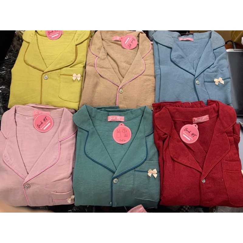 [MẪU MỚI] Đồ Bộ Pijama - Bộ Nhung Tăm Tay Dài Cao Cấp [HÀNG ĐẸP CHUẨN | BigBuy360 - bigbuy360.vn