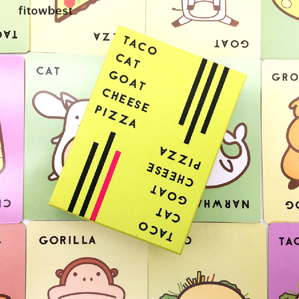 Ftvn New Taco Cat Goat Cheese Pizza Card Game Family Party Fun Game Gift Toy Game QDD