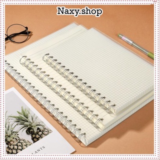 Sổ lò xo B5_A5_A6 , sổ tay 160 trang 80gsm bìa trong suốt chống nước