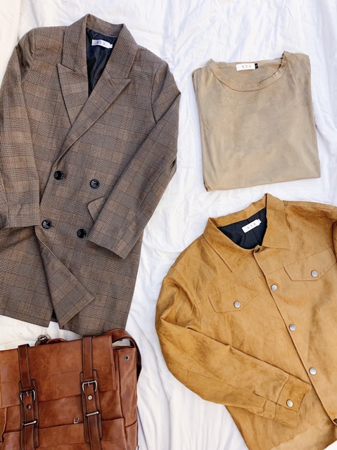 Áo khoác nhẹ nam nữ Suede Classic Jacket