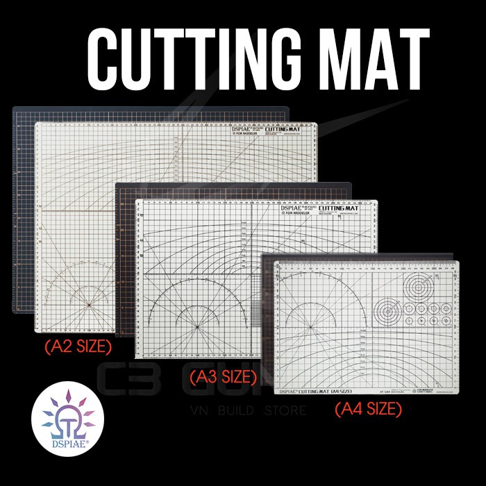 DỤNG CỤ MÔ HÌNH GUNDAM TẤM CẮT LÓT CAO CẤP CUTTING MAT DSPIAE A2 A3 A4 - BẢNG KĨ THUẬT