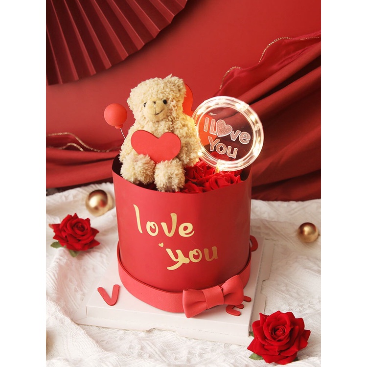 Trang trí bánh sinh nhật bánh kem - Đèn love và Iilove you phụ kiện trang trí bánh sinh nhật