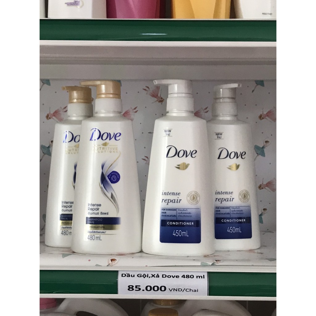 Gội xả Dove Thái lan ( dầu gội 480 ml - Dầu xả 460ml)