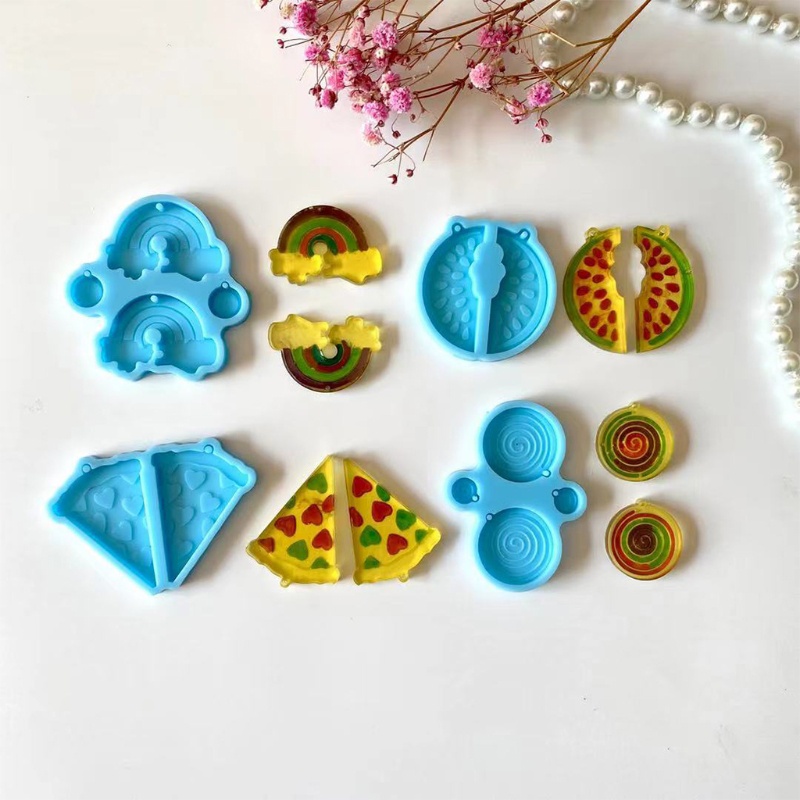 Khuôn Làm Bông Tai Bằng Resin Epoxy UV DIY