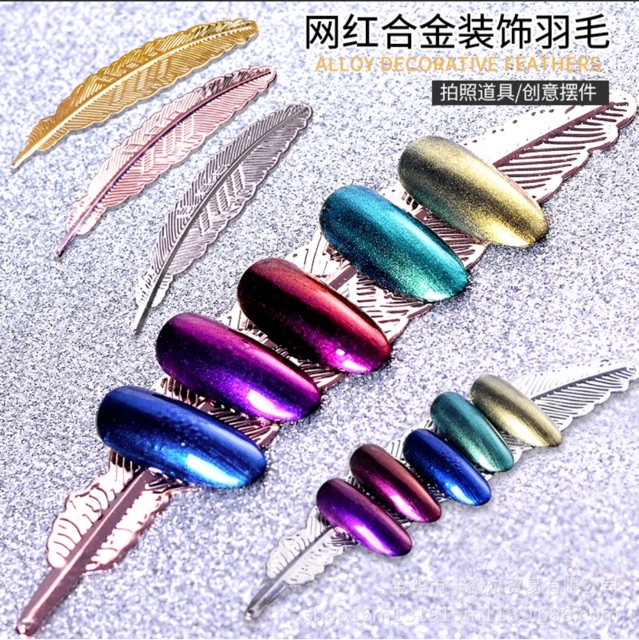 Lông chim chụp ảnh móng mẫu