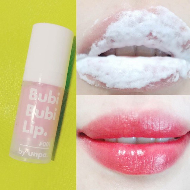 [mẫu mới] Tẩy Da Chết Môi Sủi Bọt Bubi Bubi Bubble Lip Scrub 12ml