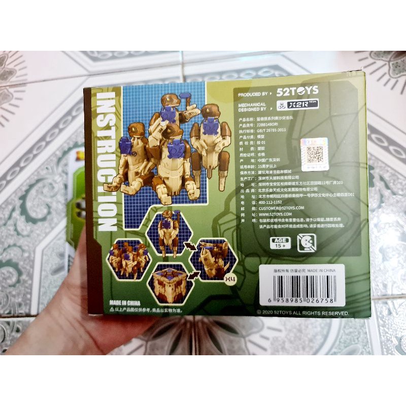 Mô hình beastbox BB-48_Biệt đội chồn đất_kèm vũ khí_hàng có sẵn