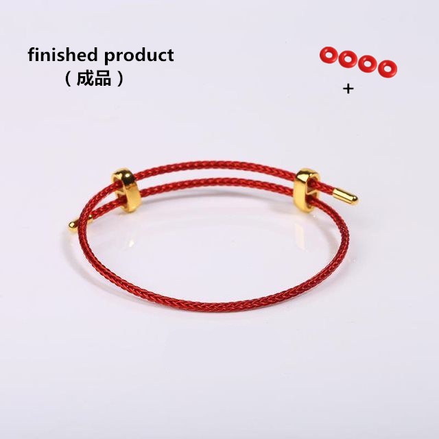 Vòng Tay Dây Thừng 2MM Hai Chiều Chống Thấm Nước Có Thể Điều Chỉnh Kèm 4 Nút Chặn