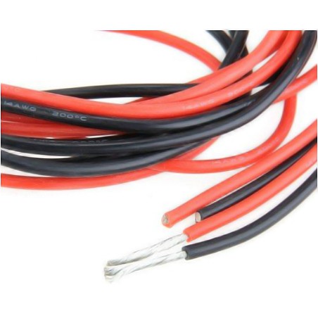 - Dây điện AWG Silicon dẻo chịu nhiệt 200oC chuyên dùng trong RC - năng lượng mặt trời - điện xe máy oto