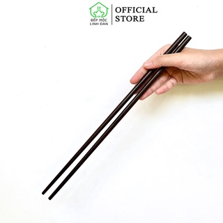 Đũa Xào Nấu Gỗ Trắc Việt Nam HAHANCO [CTL720] Hàng Đẹp Siêu Sạch_01 Đôi 35cm