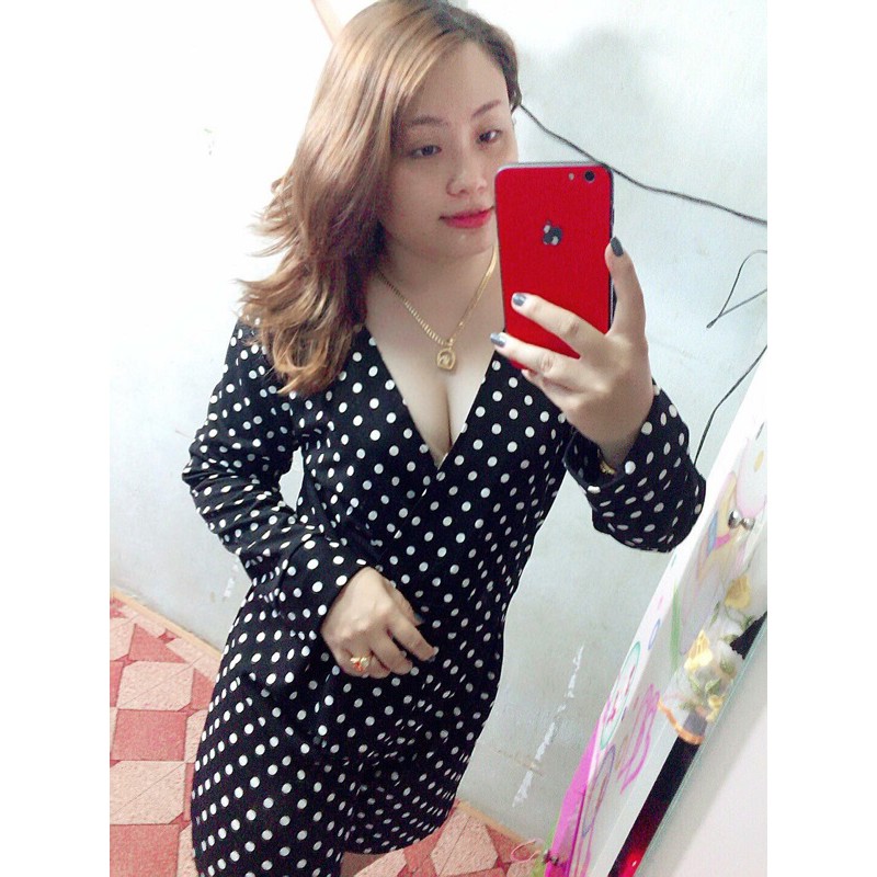 JUMPSUIT BI ĐẮP CHÉO TAY DÀI