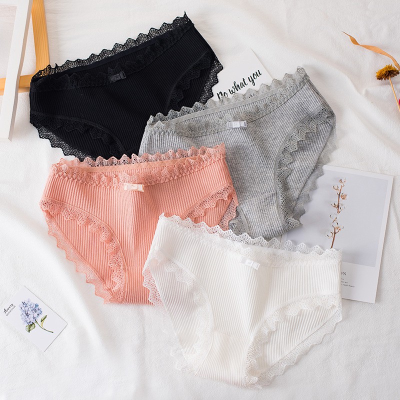 Quần Lót Cotton Cạp Ren Nâng Mông Xuất Nhật | BigBuy360 - bigbuy360.vn