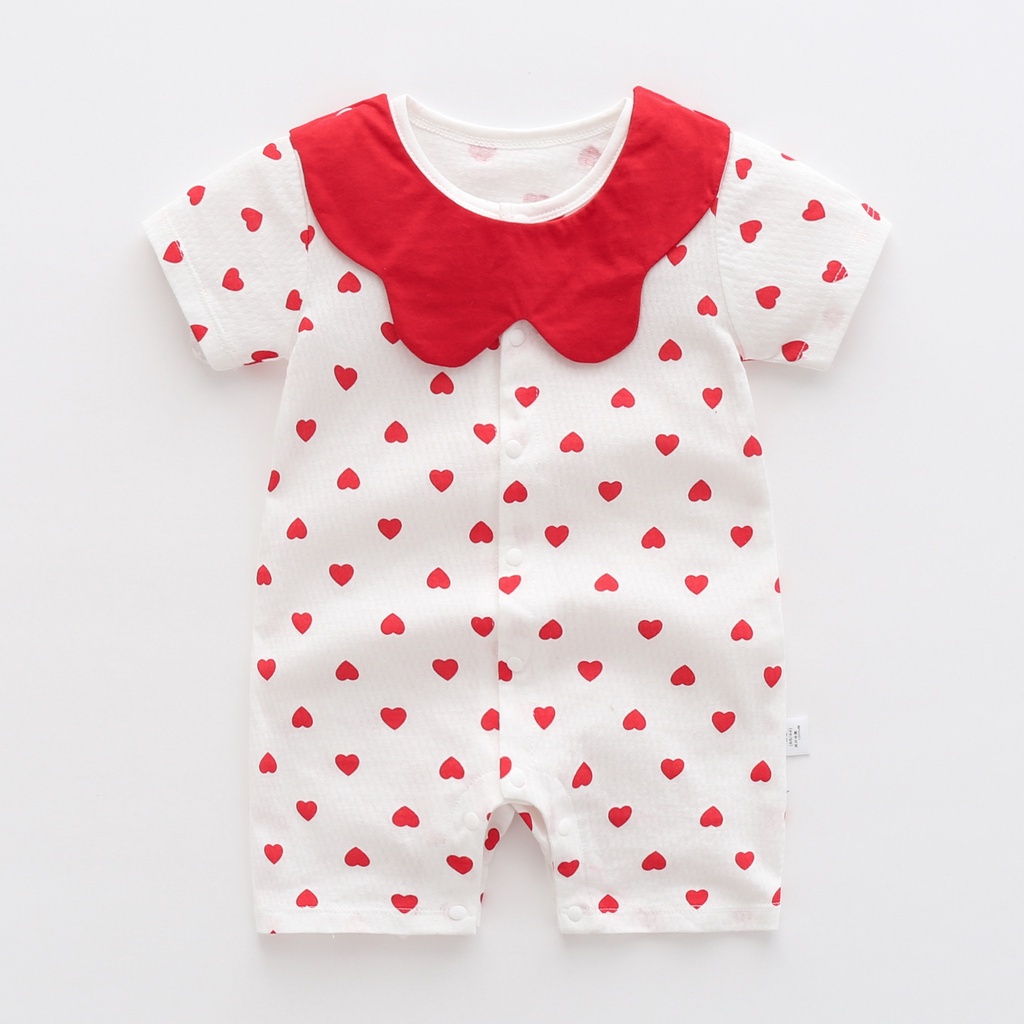 Áo Liền Quần Bằng Cotton Mỏng Tay Lửng Thời Trang Mùa Hè Dành Cho Bé Gái 1011