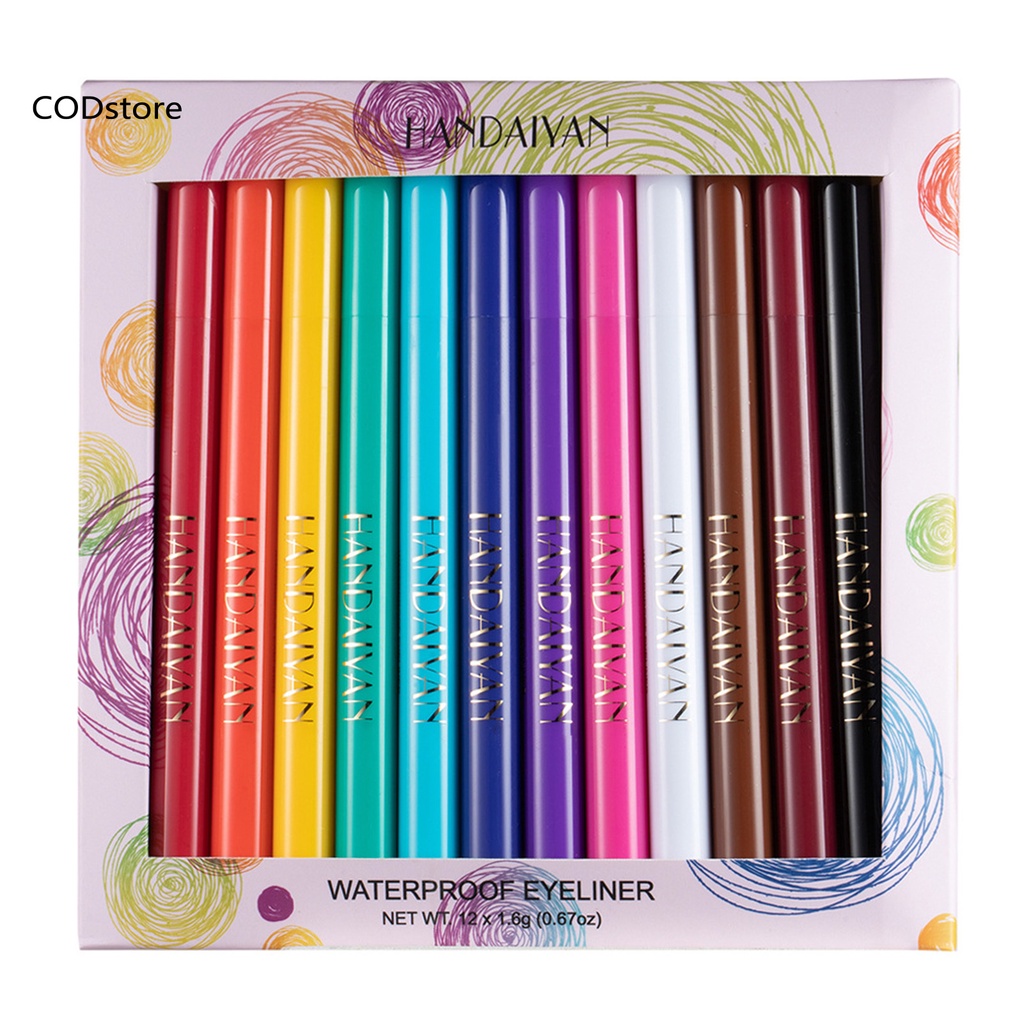 Set bút kẻ mắt dạng lỏng nhiều màu dễ tẩy trang
 | BigBuy360 - bigbuy360.vn