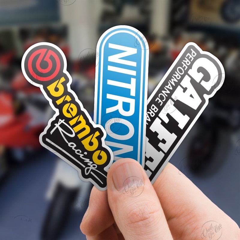 Bộ 10/20 logo decal tem xe chống nước chất lượng cao MS 21.S1