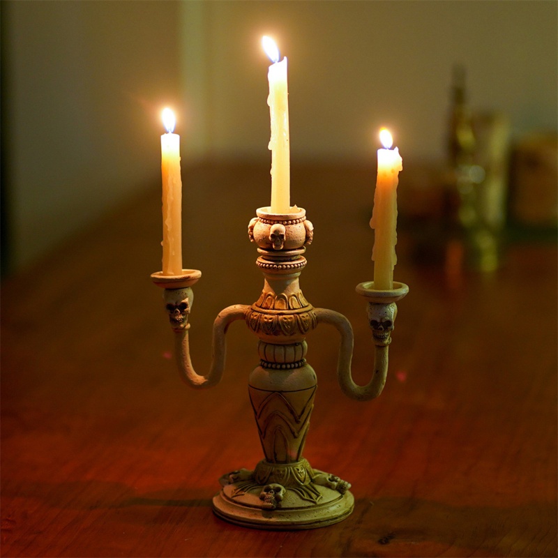 Giá Đỡ Nến Hình Đầu Lâu Độc Đáo Trang Trí Tiệc Cưới / Sinh Nhật
