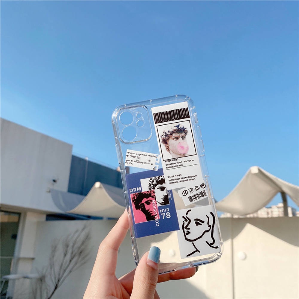 Ốp Điện Thoại TPU Mềm In Hình David Nghệ Thuật Cho iPhone 12 X XR XS MAX SE2020 7 8 Plus 11 Pro MAX