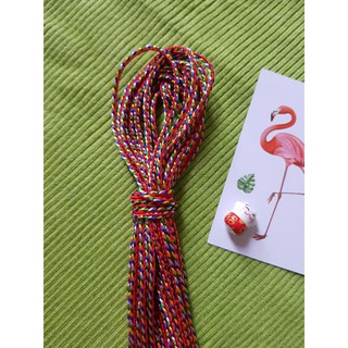 Dây_ngũ_sắc[giá rẻ] bó 3m làm vòng tay handmade