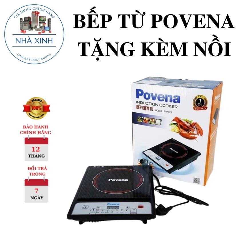 Bếp từ đơn cao cấp POVENA công suất 2000W tặng kèm nồi lẩu PVN-21. HÀNG CHÍNH HÃNG