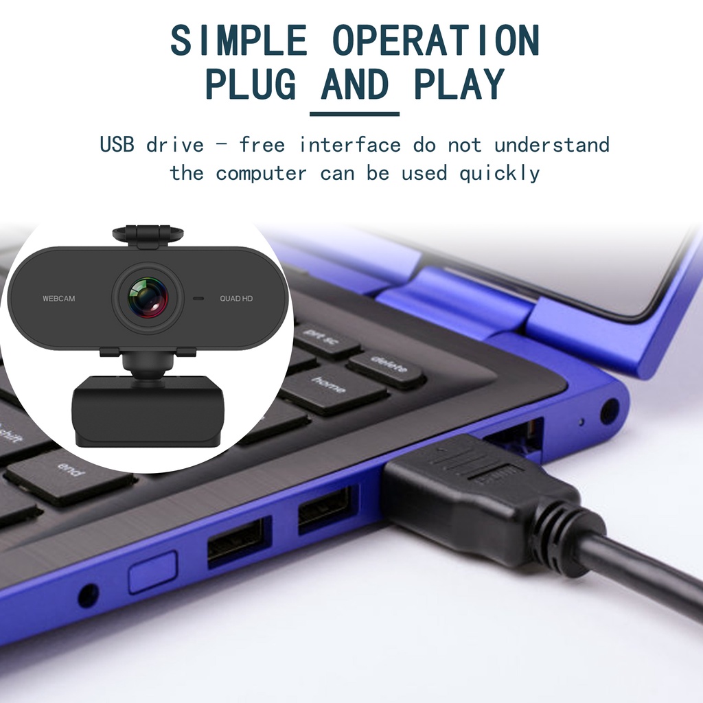 Webcam 2k Hd Tích Hợp Micro Tự Động Lấy Nét Cho Laptop Pc Tv | BigBuy360 - bigbuy360.vn