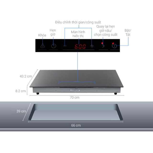 Bếp từ hồng ngoại Midea MC-IHD361
