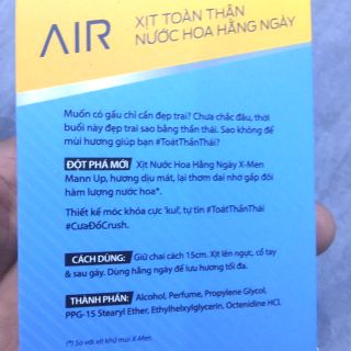 Nước Hoa Xmen 18ml