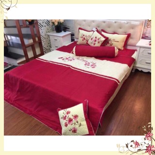 Bộ chăn ga gối satin 7 món chất lượng