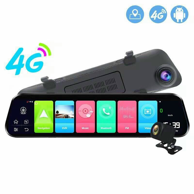 Camera Hành Trình Gương Chiếu Hậu Androi 4G Acumen XR10 Plus Quay Trước Sau Full HD 1080P