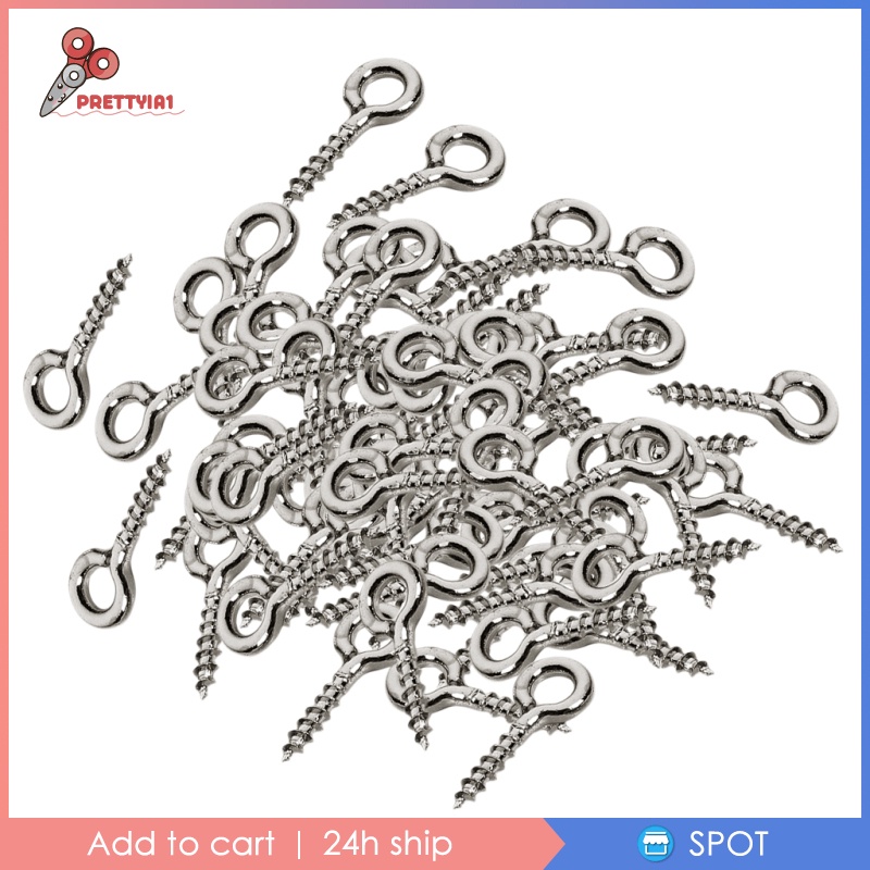 Set 200 Ốc Vít K Màu Trắng Dùng Làm Móc Khóa / Trang Sức