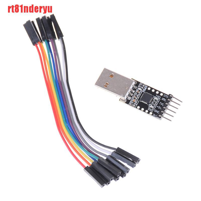 Mô Đun Chuyển Đổi Usb 2.0 Sang Ttl Uart 6pin Cp2102 + Dây Cáp