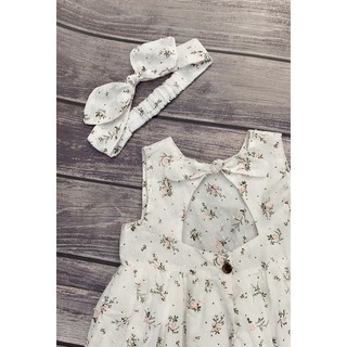 Váy Pinafore hoa bé gái