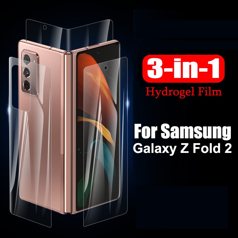 1 Set Film Dán Mặt Trước Sau Cho Samsung Galaxy Z Fold 2 5g