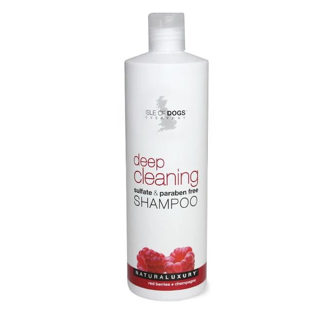 [xuất xứ Mỹ] Dầu gội cho chó ISLE OF DOGS  NATURALUXURY - DEEP CLEANING SHAMPOO (RED BERRIES + CHAMPAGNE) 473ml