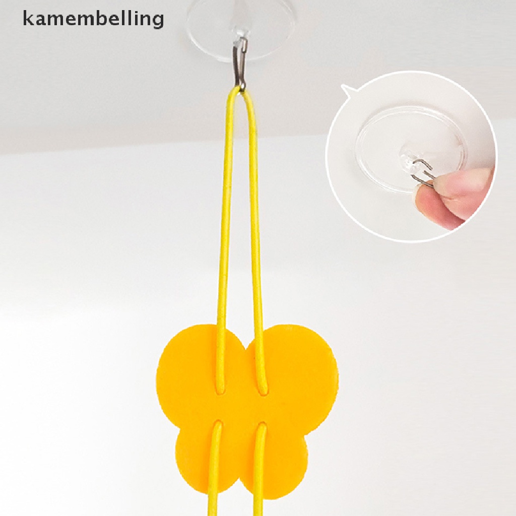 Kamembelling Đồ Chơi Tương Tác Tự Dính Hình Sâu Bướm Có Dây Treo Cửa Cho Mèo Cưng