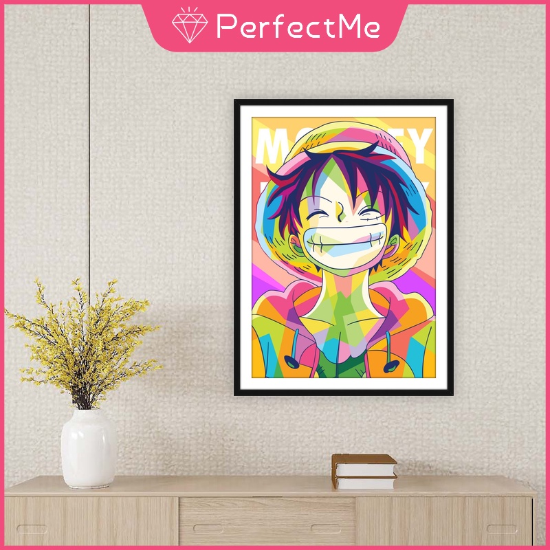 Bộ tranh đính đá 5D họa tiết hoạt hình One Piece độc đáo DIY