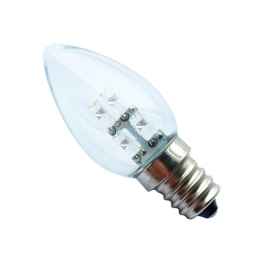 YIYU Bóng Đèn Sợi Tóc Tiết Kiệm Năng Lượng Candelabra 220V E12 Với 4 Bóng Đèn Thủy Tinh Ánh Sáng Trắng Ấm