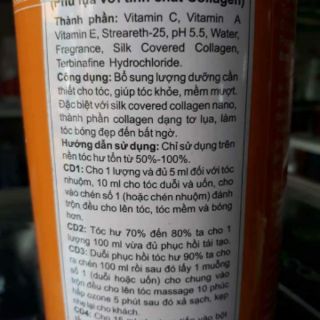 Phủ  lụa colagen silk