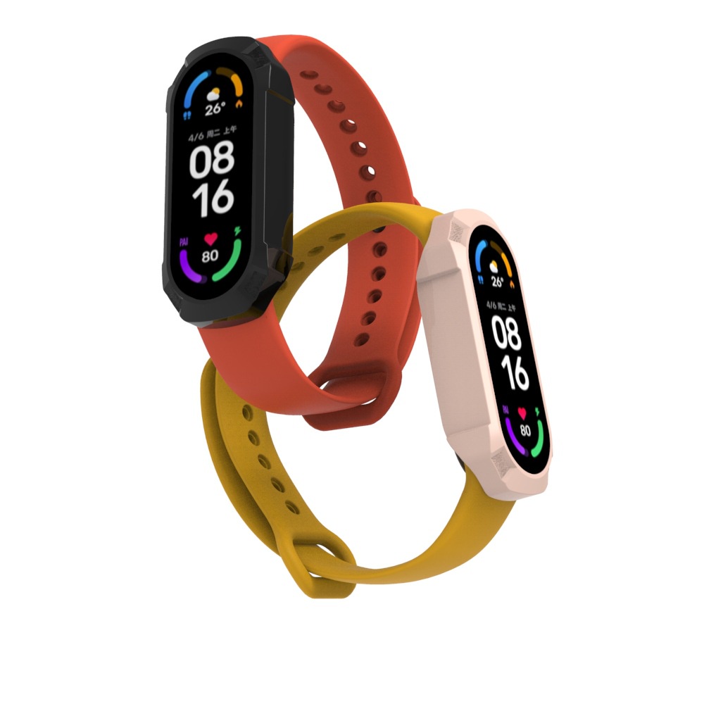 Ốp Điện Thoại PC Cứng 2 Trong 1 Siêu Mỏng Chống Sốc Bảo Vệ Màn Hình Cho Mi Band 7