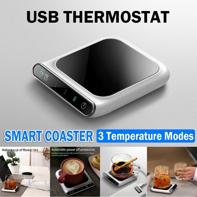 Đế hâm nóng đồ uống mini 3 mức nhiệt thông minh có thể điều chỉnh chất lượng cao